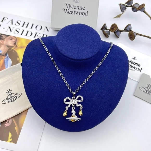 Vivienne Westwood Saturn Bell Necklace - Picture 1 of 10